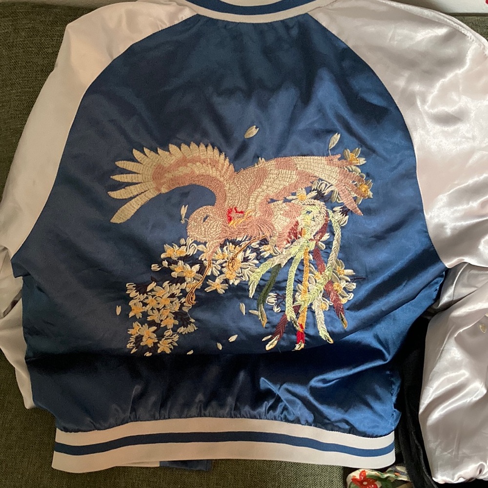 Standard issue embroidered bomber jacket